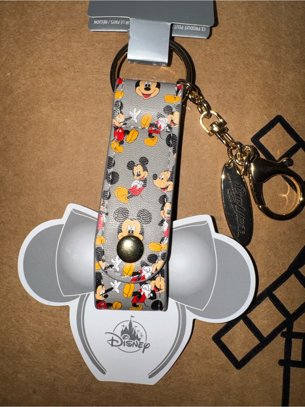Disney Mickey Ears Holder or Strap Keychain